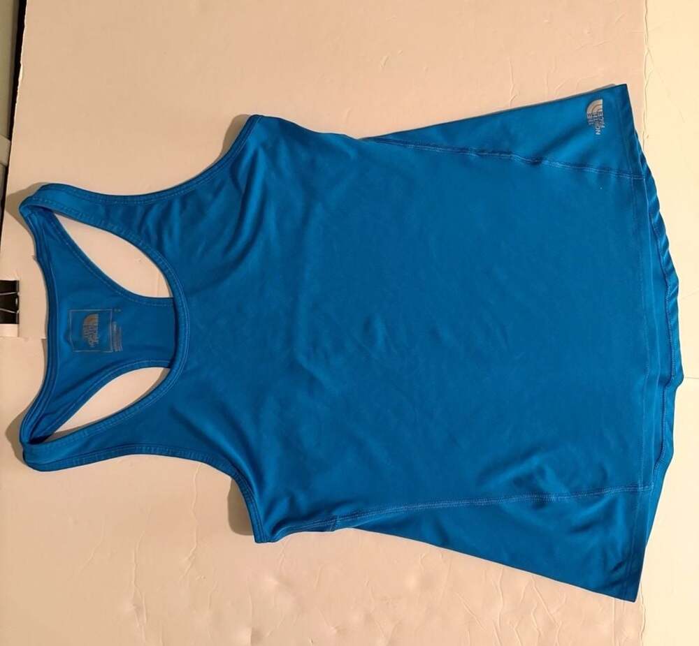 The North Face Blue Racerback Athletic Tank Top Size S